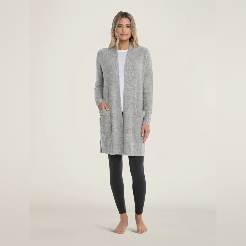 Barefoot Dreams CozyChic Lite Long Weekend Cardi Small S Gray